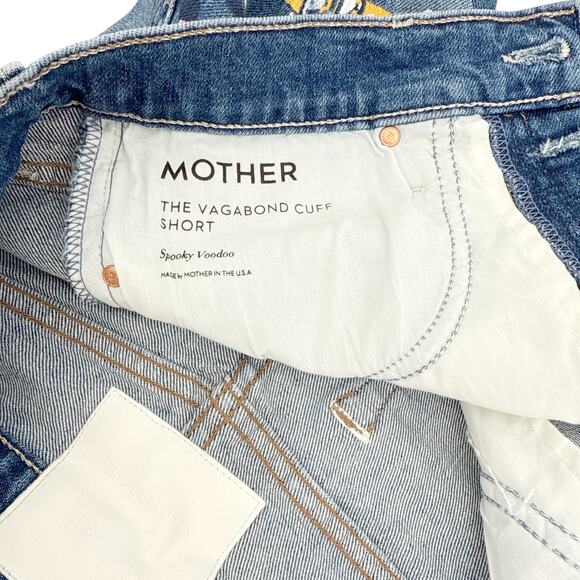 MOTHER The Vagabond Cuffed Shorts in Spooky Voodoo 25 - Picture 10 of 15